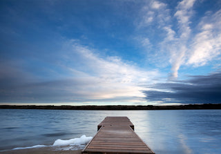 Lake with high mineral content including Magnesium